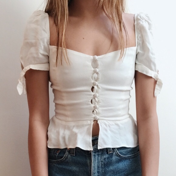 Reformation Tops - REFORMATION HOLLAND TOP